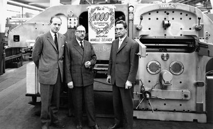 Global celebrations on 23 March and at drupa and K 2016 (1) Joseph Otto Bobst, a press operator-typographer by trade, set up a dealership in Lausanne for the graphic arts industry Photo Bobst