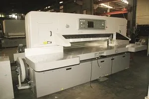 Taiwan’s postpress manufacturers at drupa 3 Daiteins large format 300 cm paper cutting machine