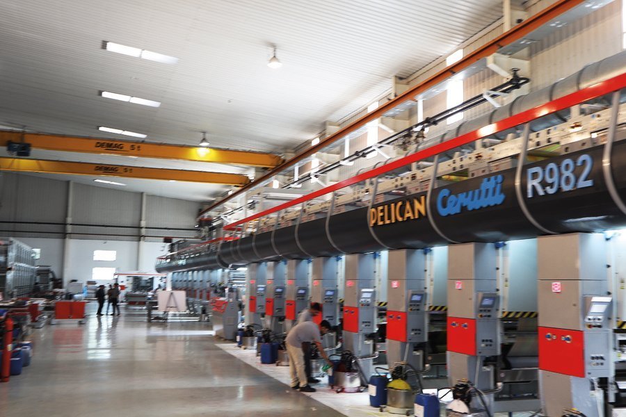 The assembly hall at Pelican's Rajkot plant can accomodate four presses at a given time. Photo PSA