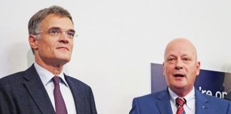 Claus Bolza-Schünemann, president and chief executive officer of Koenig & Bauer and Dr Peter Lechner, chief executive officer of Koenig & Bauer Flexotecnica, welcomed numerous guests (Source: Gerd Bergmann/FlexoGravureGloba)