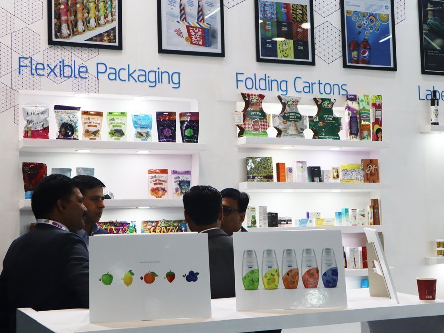 HP stand at Labelexpo India 2018. Photo PSA