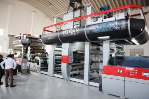 CI Flexo catches on while faster and more automated gravure gets efficient 3 The robust Pelican co-extrusion laminator at Pelican’s factory in Rajkot. There are as many as ten Indian manufacturers developing co-extrusion lamination machines.