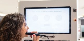 Skinmade kiosks are assisted by store employees