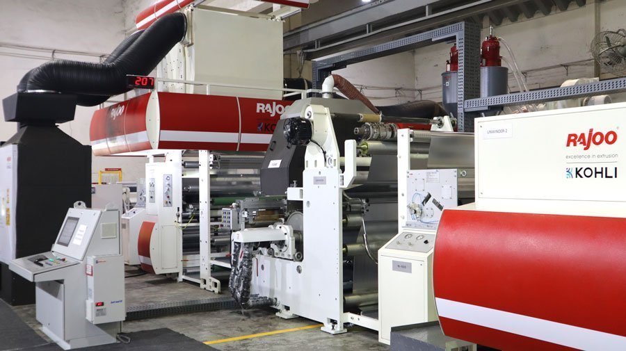 The extrusion coating and lamination machine – Lamex – during the open house