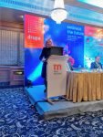 Sabine Geldermann speaking at the Mumbai roadshow. Photo PSA