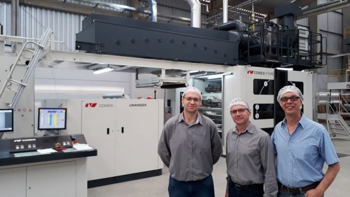 Comexi installs a F2 MB flexographic press with a gearless system at Pamplastic in Brazil