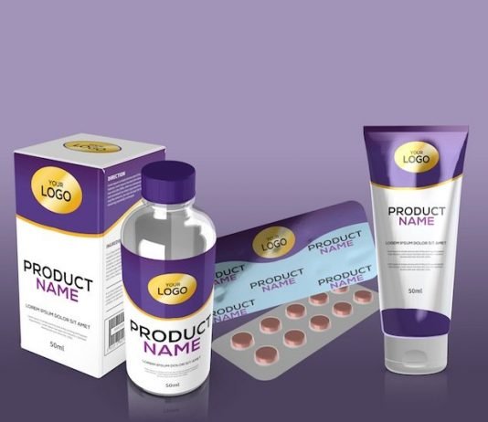 Mudra_Pharma Mix 3D rendering created using Esko's Studio software Image Mudra Digital