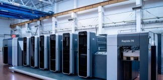 With a printing output of up to 18,000 sheets per hour, the Rapida 76 is built for speed Photo K&B