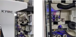 New Ultraflex CI flexo from KYMCÂ The new KYMC CI flexo press with LED UV curing Photo KYMC