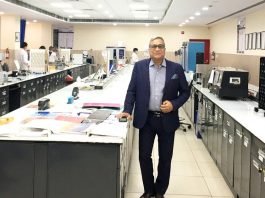 Rajesh Srivastava, VP Sales and Marketing at Chemicals Business, UFlex, in one of the state-of-the-art labs at the Sector 57 plant in Noida, in the Delhi NCR