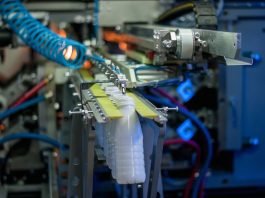 Pet milk bottles on AFP-Max blow molder