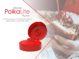 Aptar's PolkaLite Closure paired with SimpliCycle Valve Technology