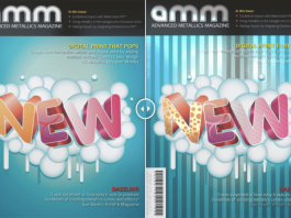 Image With and Without Color-Logic Metallic Embellishment