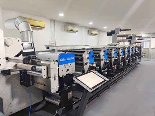 Libako Packaging's new Gallus is installed in a cleanroom environment designed for the most demanding and sustainable specifications of label production. Photo Gallus Ferd. Rüesch