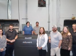 Enterprise Print Group team photo with Mouvent LB702-UV