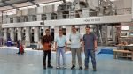 Sananprima team with its new Nova RS 5003 gravure printing press