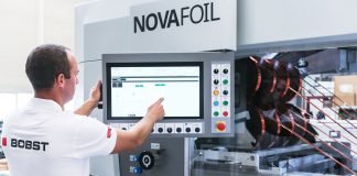 Bobst Novafoil 106 Hot Foil Stamper for premium cross and inline foiling
