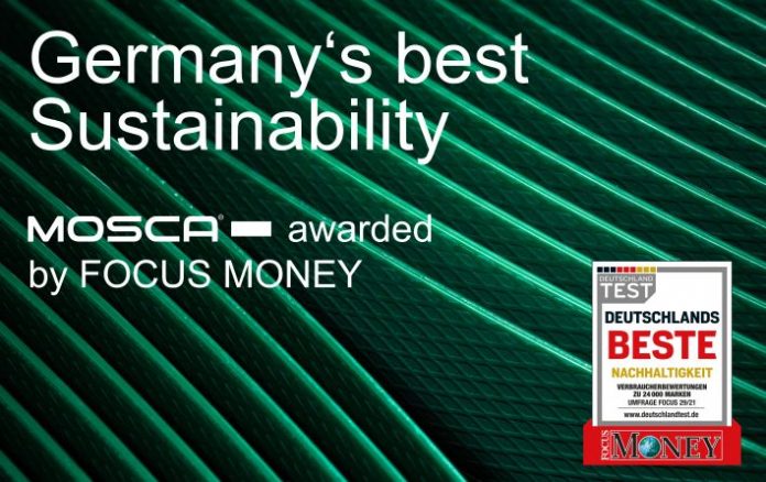 Mosca Mosca tops the list of winners in the “Mechanical and Plant Engineering” category of “Germany’s Best – Sustainability,” awarded by Focus Money.