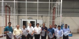 Mr. Atit Bhatia, Managing Director, Petainer Innopac Packaging (centre) with his team at the opening of the new manufacturing facility