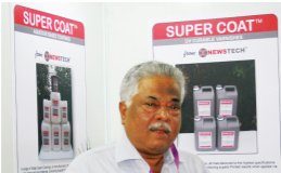 Roy Alex, MD of Newstech at the Pamex stand. Photo PSA