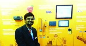 Shyam Padwal at the B&R IndustrialAutomation stand. Photo PSA