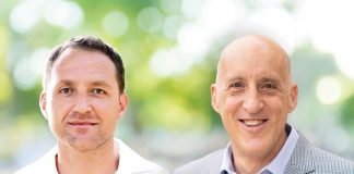 Pasha Solel, Senior Business Development Managerof Michelman(Left) and Gianluigi Rankin, Michelman’s Global Marketing Manager for Digital Printing (Right)