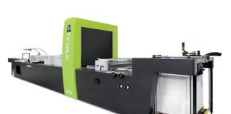 Steinemann Technology will show the dmax 106 large-format digital UV varnishing machine for spot varnishing at drupa 2016
