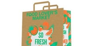Mondi sustainable paper shopping bags for the customers of Food Lover