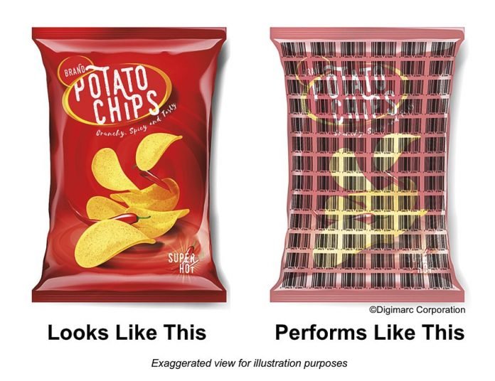 29Nov-Digimarc-Sample-Chips Mondelēz, PepsiCo & pladis collaborate in HolyGrail recycling trial