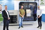 Wico Reineman (B&R), Pim Jobse (Oxipack) and Wardo Dietrich (Machinefabriek Geurtsen) are proud to present The Rotary, which detects microscopic leaks without harming the product