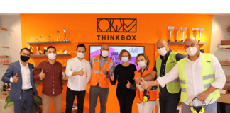 Mondi team opening ThinkBox for their corrugated packaging customers