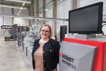 GPD Foodpackaging installs Bobst Masterfold 75 folder-gluers Bärbel Wetenkamp, chief operating officer at GPD Foodpackaging with Bobst Masterfold 75 folder-gluers