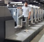 Digvijay Choudhary, managing director of COPL Print-O-Pack with the Heidelberg CD 102