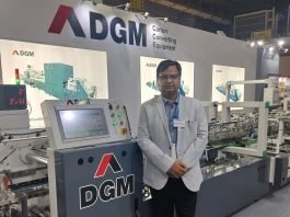 Puneet Aggarwal of DGM India at Printpack India 2022, held earlier this year in Greater Noida. Photo: PSA