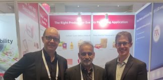 L to R: DuPont's Jan Scharfenberg, Gururaj Kirsur, and Tucker Norton at the 9th Specialty Films & Flexible Packaging Summit