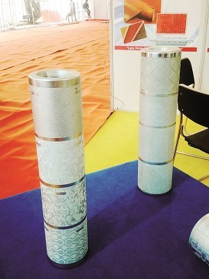 Uflex showcases embossing cylinders at India International Leather Fair ...