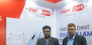 Puneet Tayal, Director at Tech Chaska, with their range of UV and IV lamps