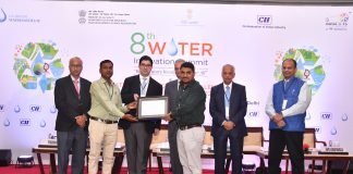 The Yash Pakka team getting the water efficiency award.
