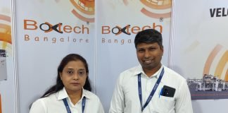 Boxtech Bangalore promotes its folder gluers at Pamex 2023