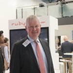 Peter Steinbeck managing partner of W&H at the company's stand at Interpack 2023 in Dusseldorf Photo Packaging South Asia | Windmöller & Hölscher