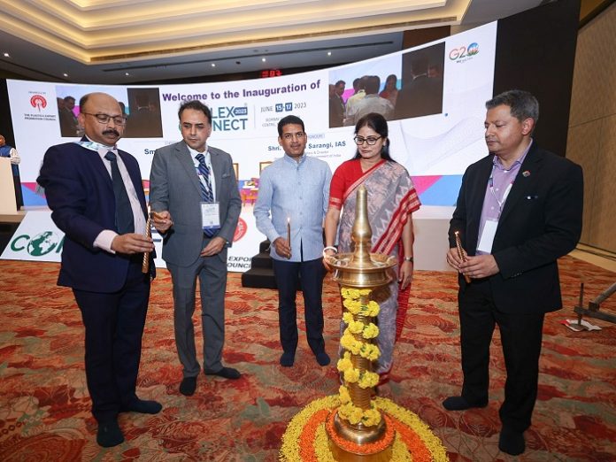 Image Number 1 - Lighting lamp by Chief Guest By Smt. Anupriya Patel, Hon’ble Minister of State (Commerce & Industry), Government of India. plastics