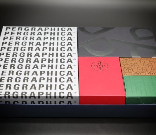 Pergraphica premium design papers offer companies to enhance their brand identity using optics, haptics and colors