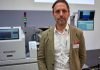 Matteo Cardinotti heads Bobst’s narrow and mid web division at Label Expo Europe in Brussels Photo Nessan Cleary