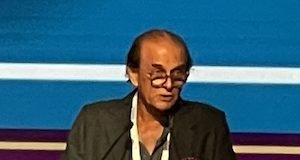 Harsh Mariwala, Founder and chairman Marico delivering one of the keynotes at the 10th Elite Global Summit 2023 on Specialty Films and Flexible in Mumbai Photo PSA ElitePlus