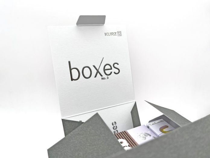 Kurz will reveal its 'boxes No3' at Luxe Pack in Monaco from 2 to 5 October 2023 Image Kurz
