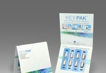 Key-Pak child-resistant blister card’s f=1 version Key-pak