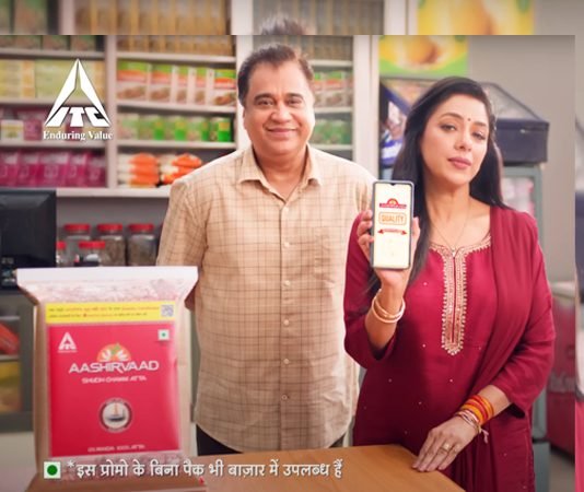 Still from ITC Foods' Ashirvaad video starring Rupali
