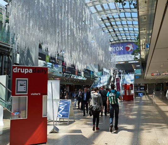 The Drupa Daily is an essential tool for keeping up with the news from day to day during the show. Photo Nessan Cleary