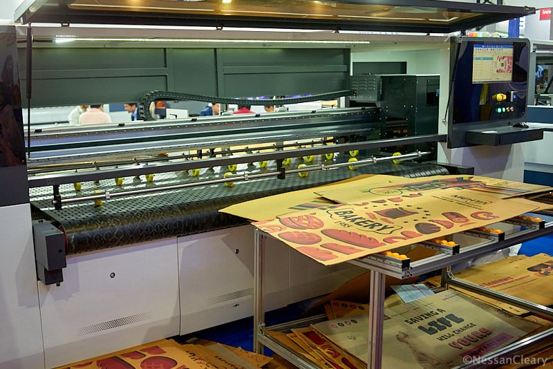 Pamex in Mumbai and narrow web solutions 4 Mehta HiTech showed this Presto PRAI 2616 for printing to corrugated boards Photo Nessan Cleary