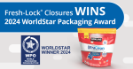 Fresh-Lock Closures wins 2024 WorldStar Packaging Award Closures